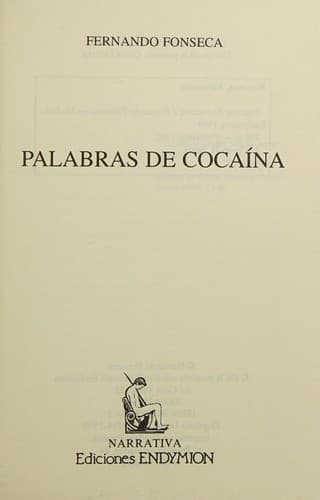 Portada de Palabras de cocaína