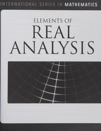 Portada de Elements of real analysis