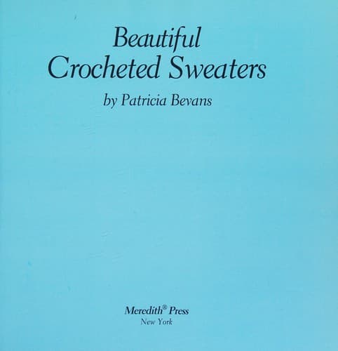 Portada de Beautiful crocheted sweaters