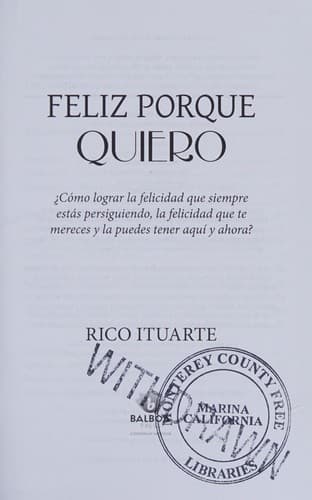 Portada de Feliz Porque Quiero