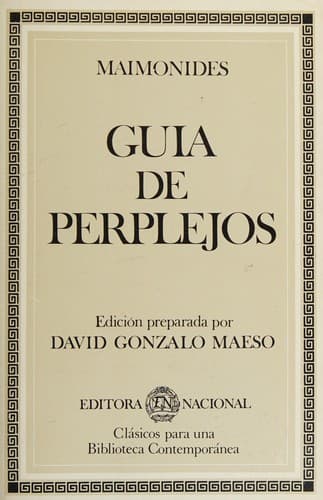 Portada de Guía de perplejos = Moreh nevukhim