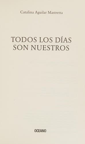 Portada de Todos los días son nuestros
