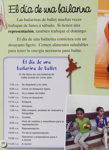 Portada de día en la Vida de una Bailarina