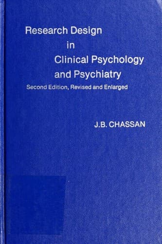 Portada de Research design in clinical psychology and psychiatry