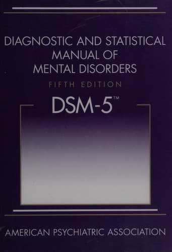 Portada de Diagnostic and statistical manual of mental disorders : DSM-5 - 5. ed.