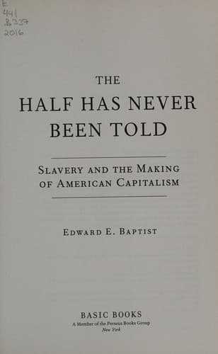 Portada de The Half Has Never Been Told