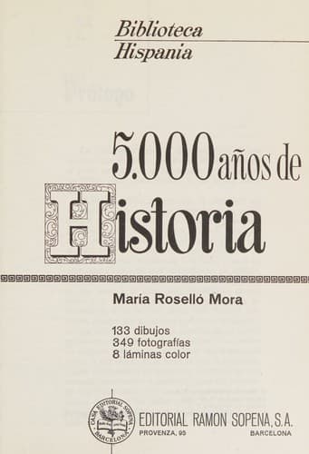 Portada de 5,000 años de historia
