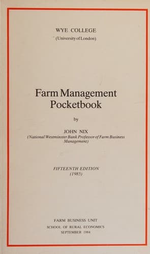 Portada de Farm management pocket-book