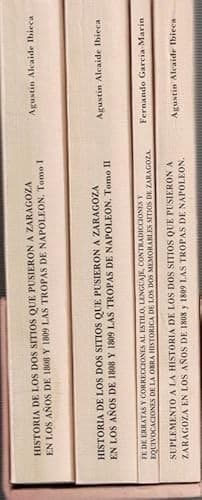 Portada de Historia de los dos sitios que pusieron á Zaragoza en los años de 1808 y 1809 las tropas de Napoleon.
