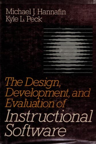 Portada de The design, development, and evaluation of instructional software