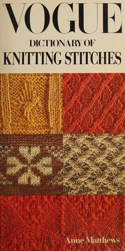 Portada de Vogue dictionary of knitting stitches