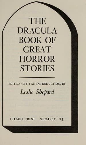 Portada de The Dracula Book of Great Horror Stories