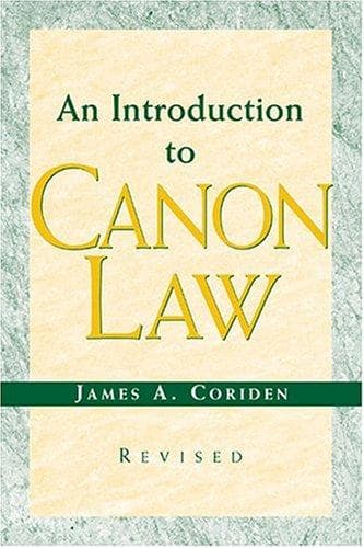 Portada de An introduction to canon law