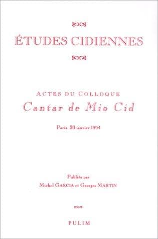 Portada de Etudes cidiennes