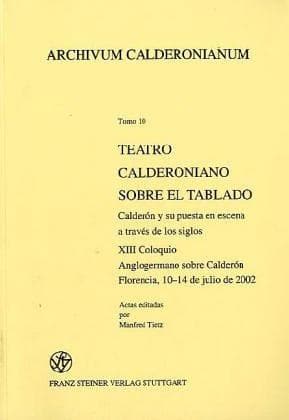 Portada de Teatro calderoniano sobre el tablado