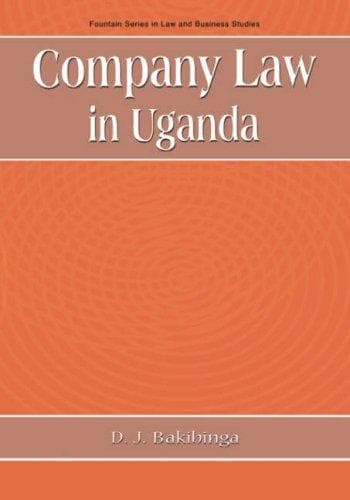 Portada de Company law in Uganda
