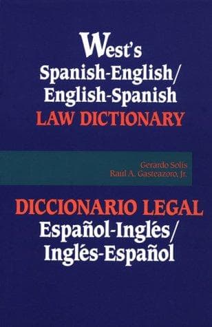 Portada de West's Spanish-English/English-Spanish law dictionary
