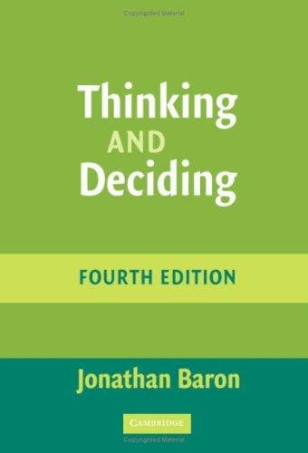 Portada de Thinking and Deciding