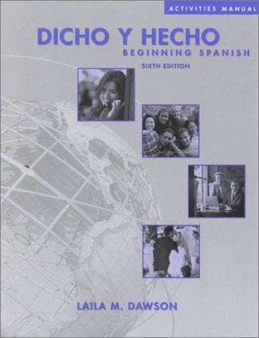 Portada de Dicho y Hecho, Activities Manual