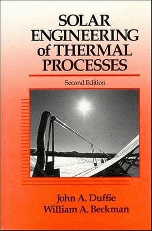 Portada de Solar engineering of thermal processes