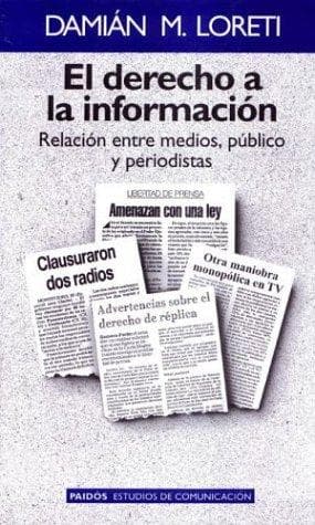 Portada de Derecho a la Informacion