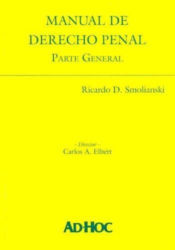Portada de Manual de Derecho Penal - Parte General