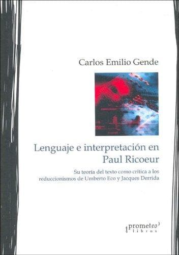 Portada de Lenguaje E Interpretacion En Paul Ricoeur