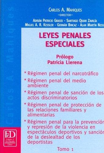 Portada de Leyes Penales Especiales - Tomo 1