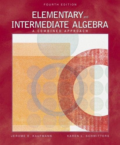Portada de Elementary and Intermediate Algebra