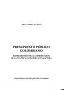 Portada de Presupuesto público colombiano