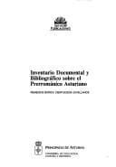 Portada de Inventario documental y bibliográfico sobre el prerrománico asturiano