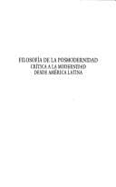 Portada de Filosofía de la posmodernidad