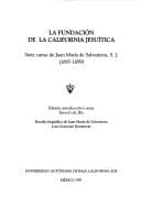 Portada de La fundación de la California Jesuítica