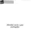 Portada de Identidad, nación y gesto autobiográfico