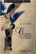 Portada de Catálogo de la sección de códices de la Real Academia de la Historia
