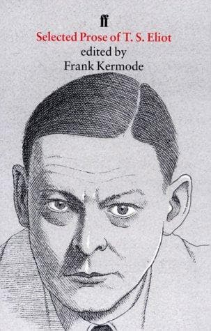 Portada de Selected prose of T. S. Eliot