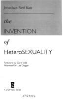 Portada de The invention of heterosexuality