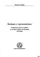 Portada de Reclamos y representaciones