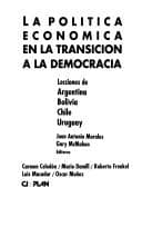 Portada de La política económica en la transición a la democracia