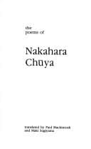 Portada de The poems of Nakahara Chūya
