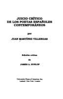 Portada de Juicio crítico de los poetas españoles contemporáneos