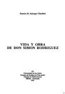 Portada de Vida y obra de don Simón Rodríguez