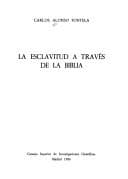 Portada de La esclavitud a través de la Biblia