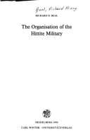 Portada de The organisation of the Hittite military