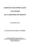 Portada de Carolina Escudero Luján