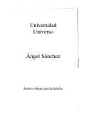 Portada de Universidad universo