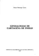 Portada de Genealogías de Cartagena de Indias
