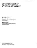 Portada de Introduction to protein structure