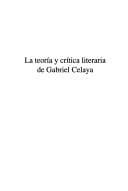 Portada de La teoría y crítica literaria de Gabriel Celaya