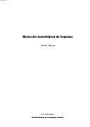 Portada de Materiales arqueológicos de Tlapacoya